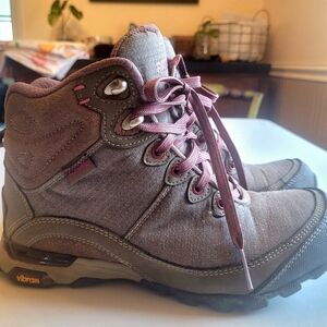 Ahnu Womens Hiking Boots in Purple by